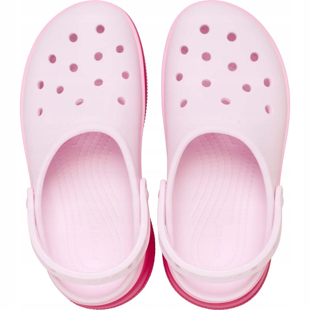 Saboti Femei Crocs Classic Stacked Clog Dragon Fruit 38-39 EU Synthetic Material Platform Comfort Slip Resistant Clogs