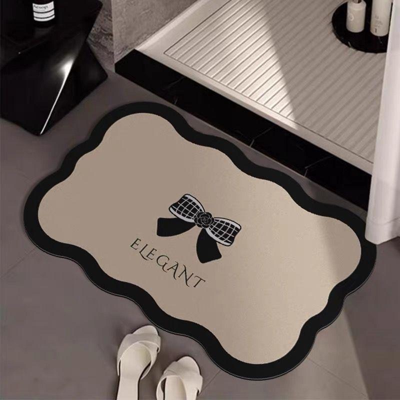 Xiaoxiangfeng Bathroom Diatom Mud Floor Mat Bathroom Door Water Absorption Anti-slip Mat Household Wear-resistant Quick-drying Door Mat