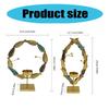 Candle Holder Metal Candlestick Elliptical Leaves Shape Candleholder for Indoor Decoration Candle Stand