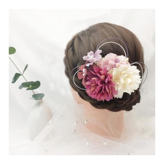 FASELE Japanese Traditional Hair Accessories for Women - Silk Flower, Mizuhiki, Hairpins, Combs, Kanzashi, Peony, Hydrangea, Tassels, Pearls -