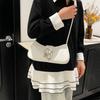 Premium Textured Shoulder Bag Summer New Solid Color Underarm Bag Commuter Handbag Handbag