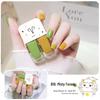 New Twin Iridescent Glitter Nail Polish Set - No-Bake, Non-Peel Transparent Oil-Based Formula with Two Colors