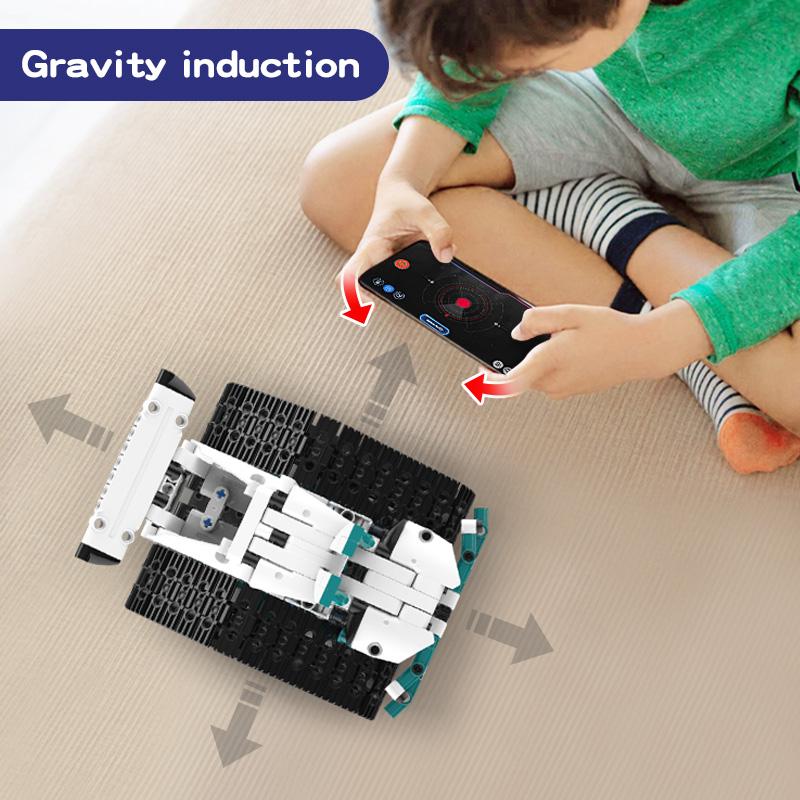 Moc 557Pcs 5 In 1 Creative Electric Rc Education Versatile Robot Model Diy Building Blocks Children'S Puzzle Toys Birthday Gift
