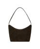 EMIS Suede Hobo Bag-Brown