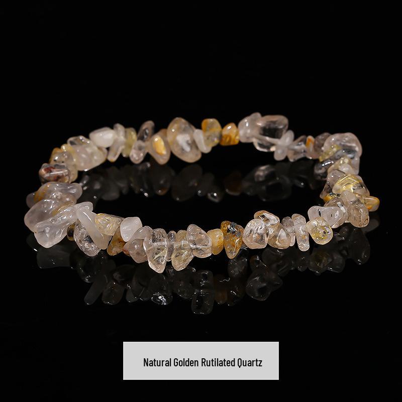 Jingdong Seven-Color Agate Chip Elastic Bracelet