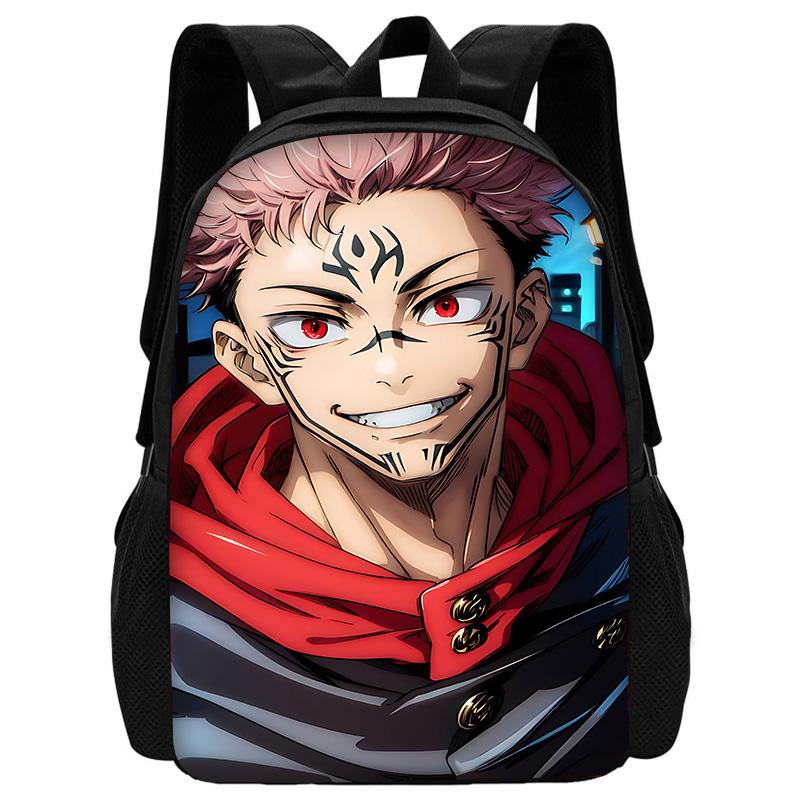 Anime J-JujutsuS K-KaisenS Child School Backpack with Lunch Bags ,Pencil Bags ,School Bags for Boys Girls Best Gift