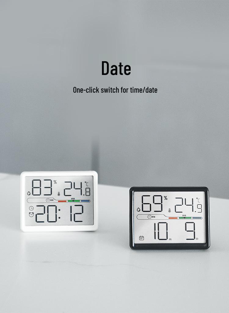 Chinese Magnetic Clock with Temperature & Humidity Display - Model 802