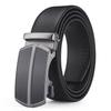 Men'S Belt, Two-Layer Cowhide Alloy Automatic Buckle Business Belt