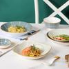 DRN Nordic Style Underglaze Ceramic Dinner Plate