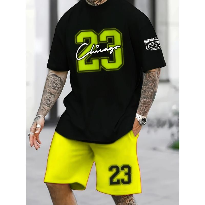Summer Men's 3D Digital Printed Suit