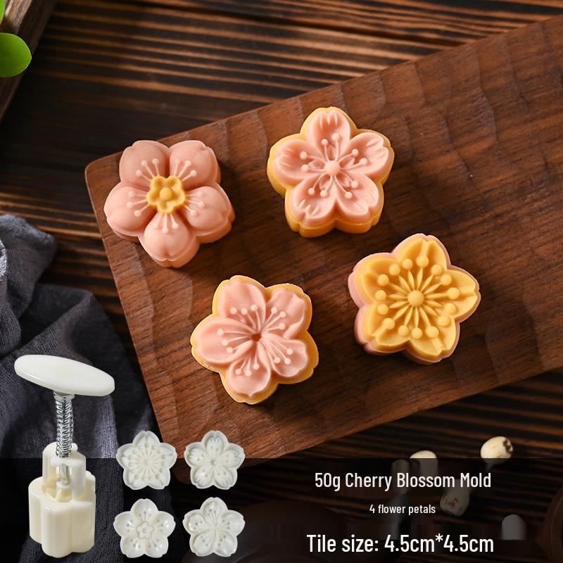 Mid-Autumn Mooncake Mold Stamp Tool for Ice Skin Mung Bean Pastry