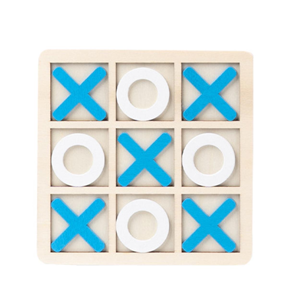 

1шт разноцветная детская головоломка с дизайном Xo & Gobang, декоративная настольная игра с интерактивным взаимодействием родителей и детей синий