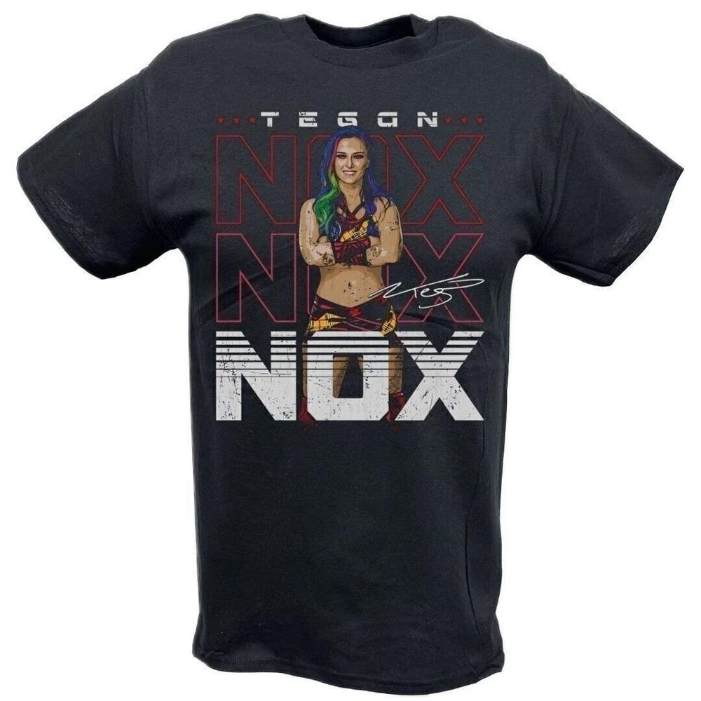 Tegan Nox Cartoon Pose Black Tshirt M