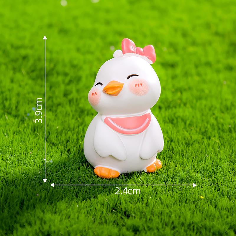 Anime Figure Little Yellow Duck Model Decoration Cute Car Mounted Ornaments Accessories Creative Cute Mini Ornaments Gifts