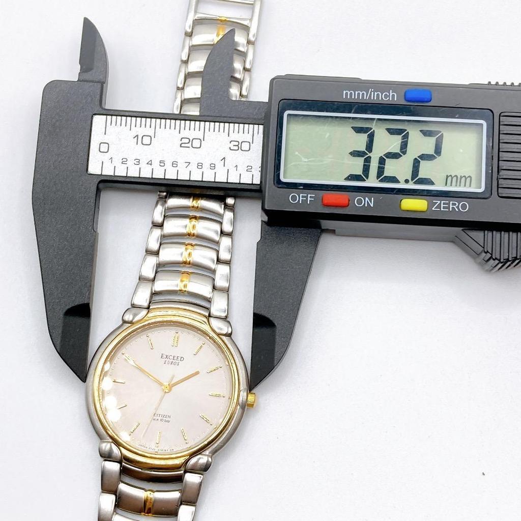Used CITIZEN EXCEED EUROS Men's Watch Quartz Operation 424