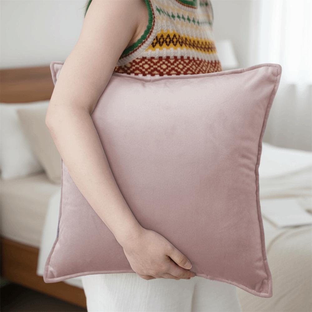 Nordic Style Velvet Throw Pillow Cover 60cm Skin-Friendly Solid Color Cushion Cover Living Room Pillow Case Design Cushion Cover
