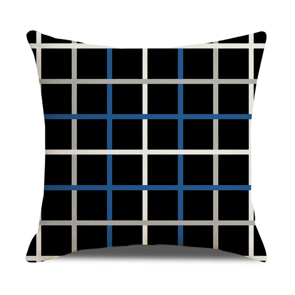 Modern Simple Nordic Ins Style Linen Pillow Case Sofa Pillow Case Home Supplies Contrast Color Pillow Case