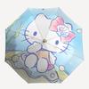 1pc Hello Kitty Underwater Adventure Automatic Opening/Closing Umbrella - Portable Three-Fold Design with 8-Bone Iron Frame, Outdoor, Gift for Fans, T
