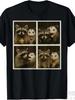 Possum & Raccoon Photobooth Humorous Graphic T-Shirt