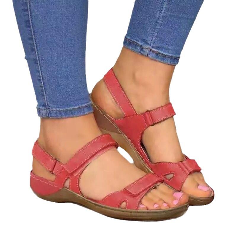 New Women's Summer Casual Sandals Open Toe with Buckle Design