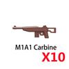 Militärwaffen MOC Bausteine Figuren Soldat US Sowjetischer Gewehr Mini-Kanone Raketenwerfer MG42 RPG Kugel Spielzeug Geschenk K022