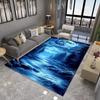 Dreamy Moon Print Large Area Rug Non-Slip Wear-resistant Carpet for Living Room Bedroom Soft Floor Mat Home Decor Fashionable