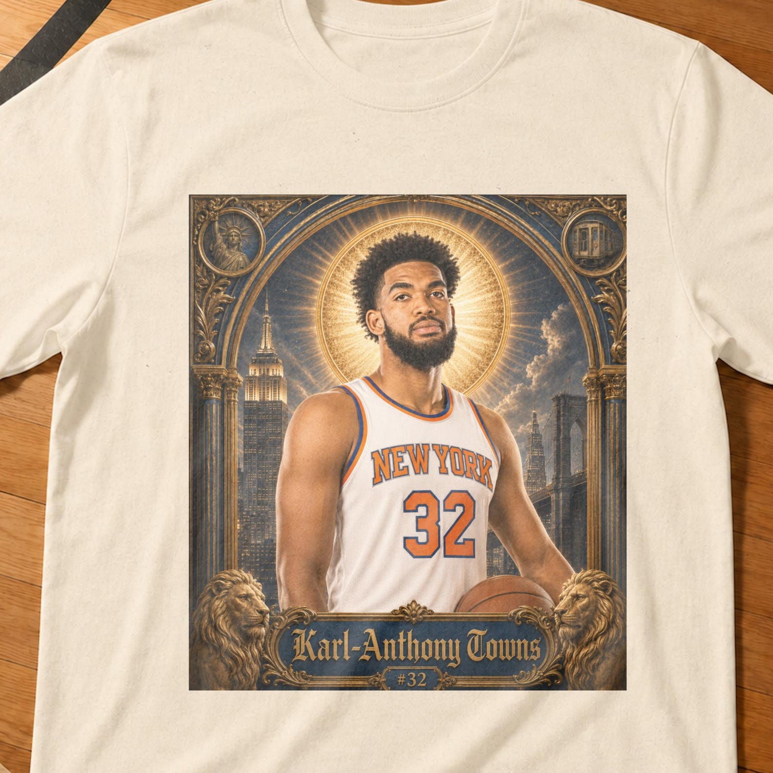 Saint of New York Knicks Karl Towns Jalen Brunson Shirt Josh Hart OG Anunoby Bridges Finals Shirt,NY Hoops Gift,New York Knicks,Nba Finals M