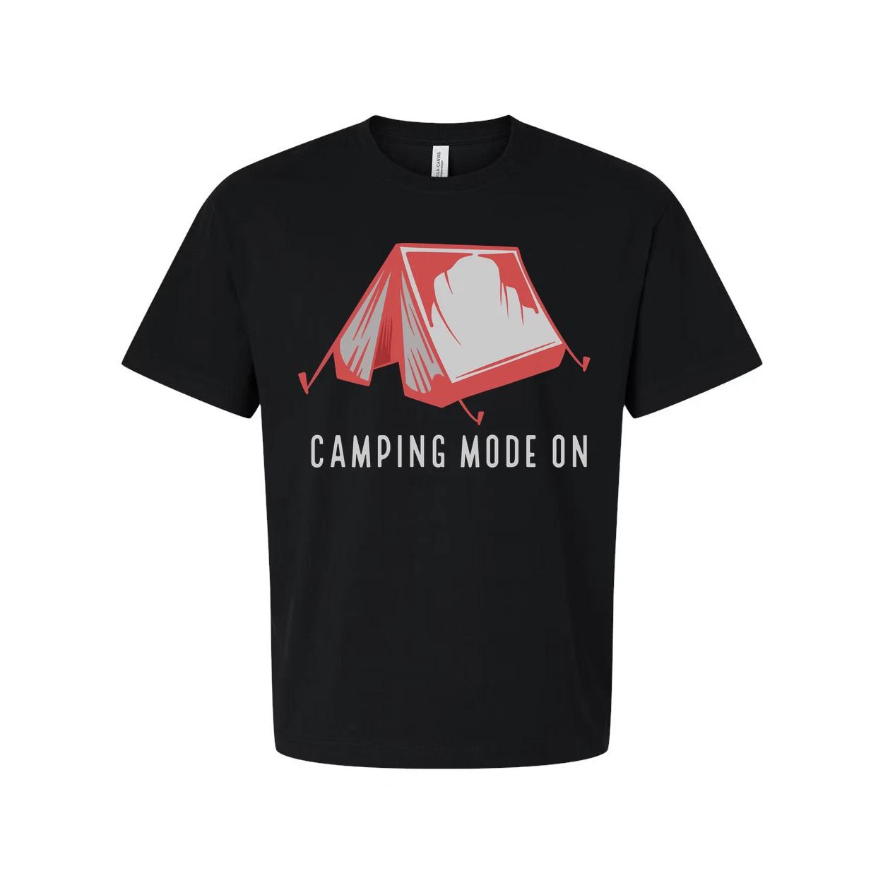 Unisex Camping Tent Graphic T Shirt For Outdoor Adventure And Hiking Enthusiasts XL