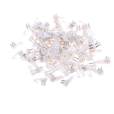 20Pcs Weiß Kunststoff Unsichtbare Wand Montieren Foto Bild Rahmen Nagel Haken Aufhänger MIT