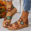 Fashion 2024 Summer New Fashion Sandals Set Toe European and American Style Women Sandals Light Holiday Outdoor Beach Plus Size Shoes
