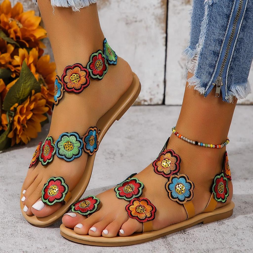 Fashion 2024 Summer New Fashion Sandals Set Toe European and American Style Women Sandals Light Holiday Outdoor Beach Plus Size Shoes