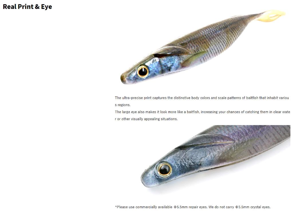 Deps Soft Lure Sakamata Shad 8 Real Inch 01 (9316)