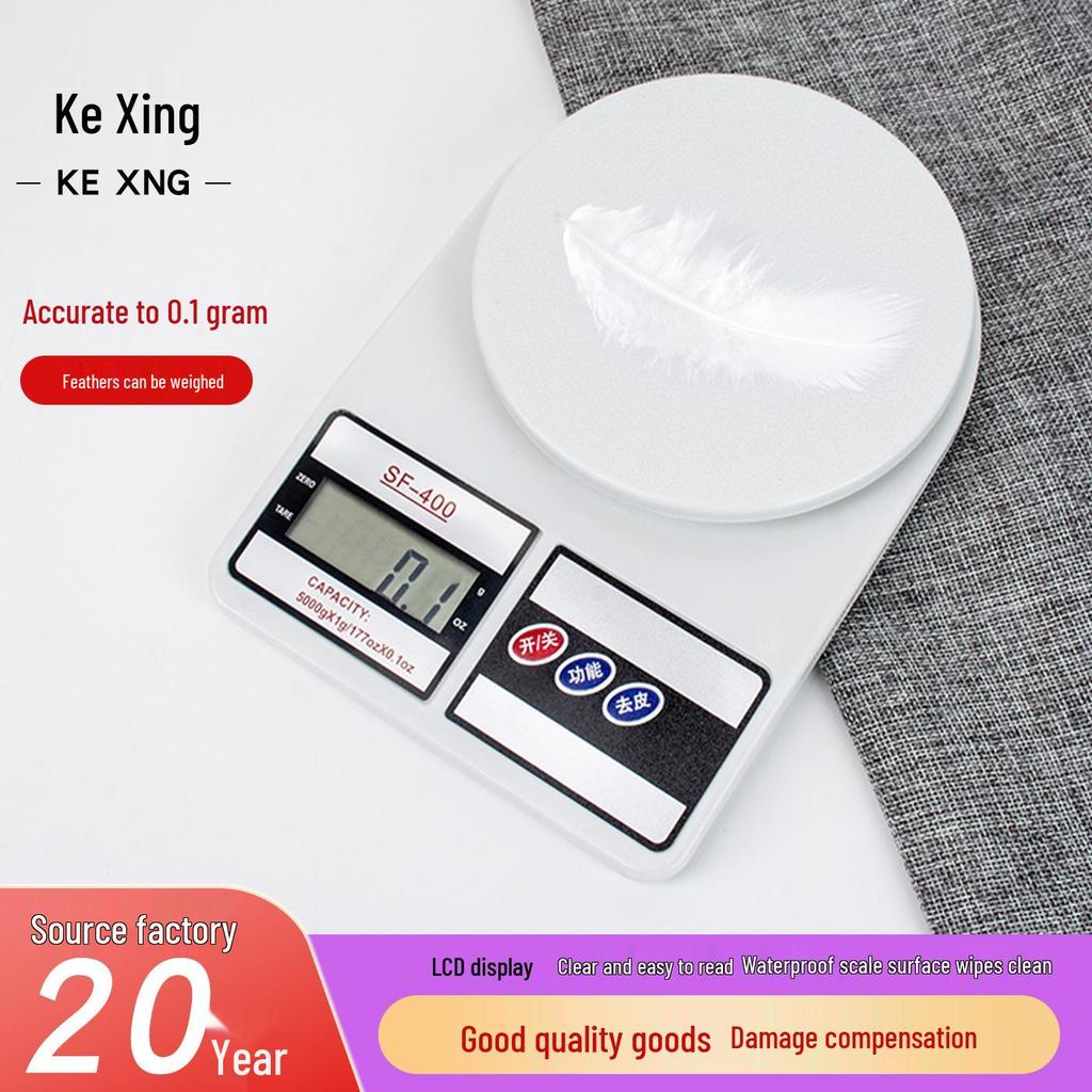 SF400 Digitale Küchenwaage, 10 kg - 1 g, zum Wiegen von Backzutaten, Lebensmitteln, Kräutern und Schmuck