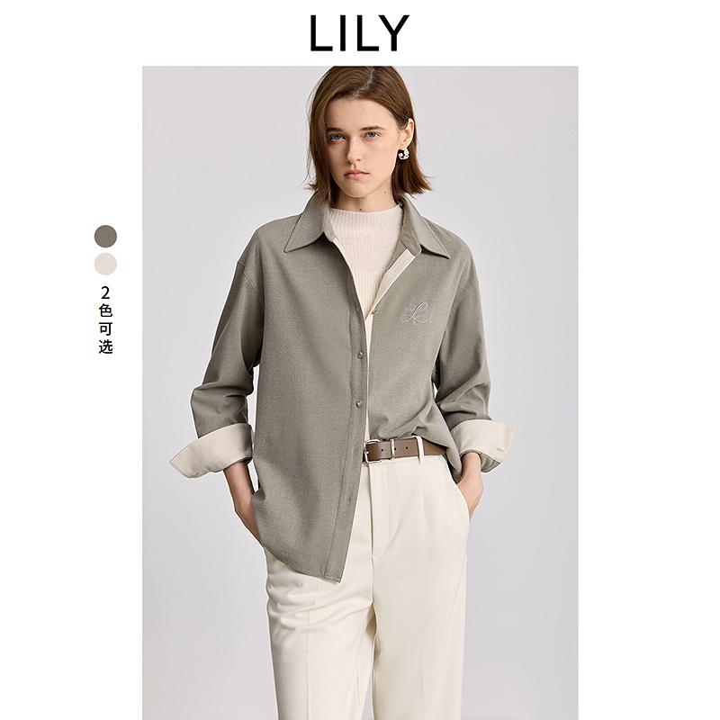 LILY Flannel Collared Shirt Jacket for Women