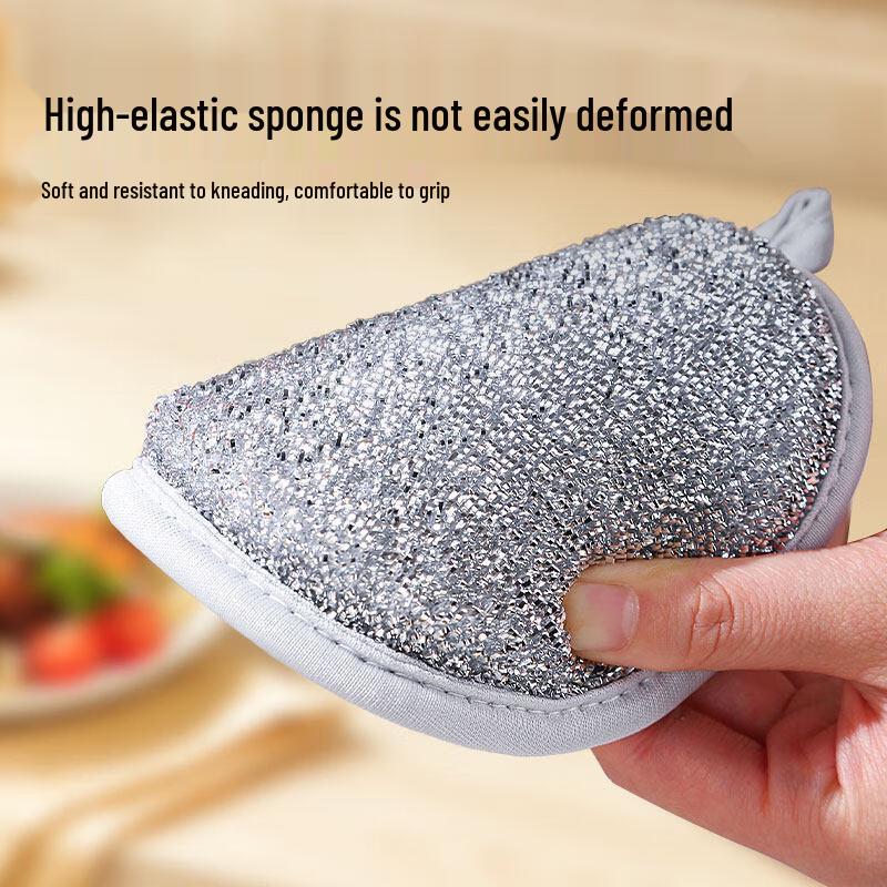 Edo Upgraded Double-Sided Silver Scouring Pads