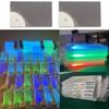 Pocket Sized LED Card Lamp Nameplate Light with Rainbow Effects for Business Professionals Transparent Name Tag Board