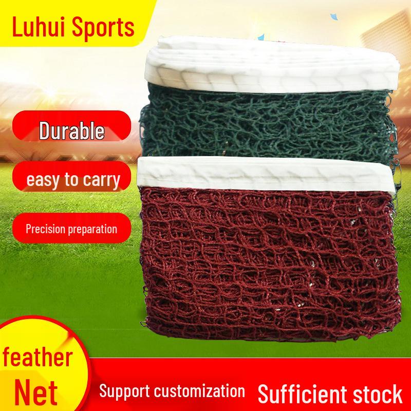 Portable Red and Green Badminton Net for Indoor and Outdoor Use Red 6.1m
