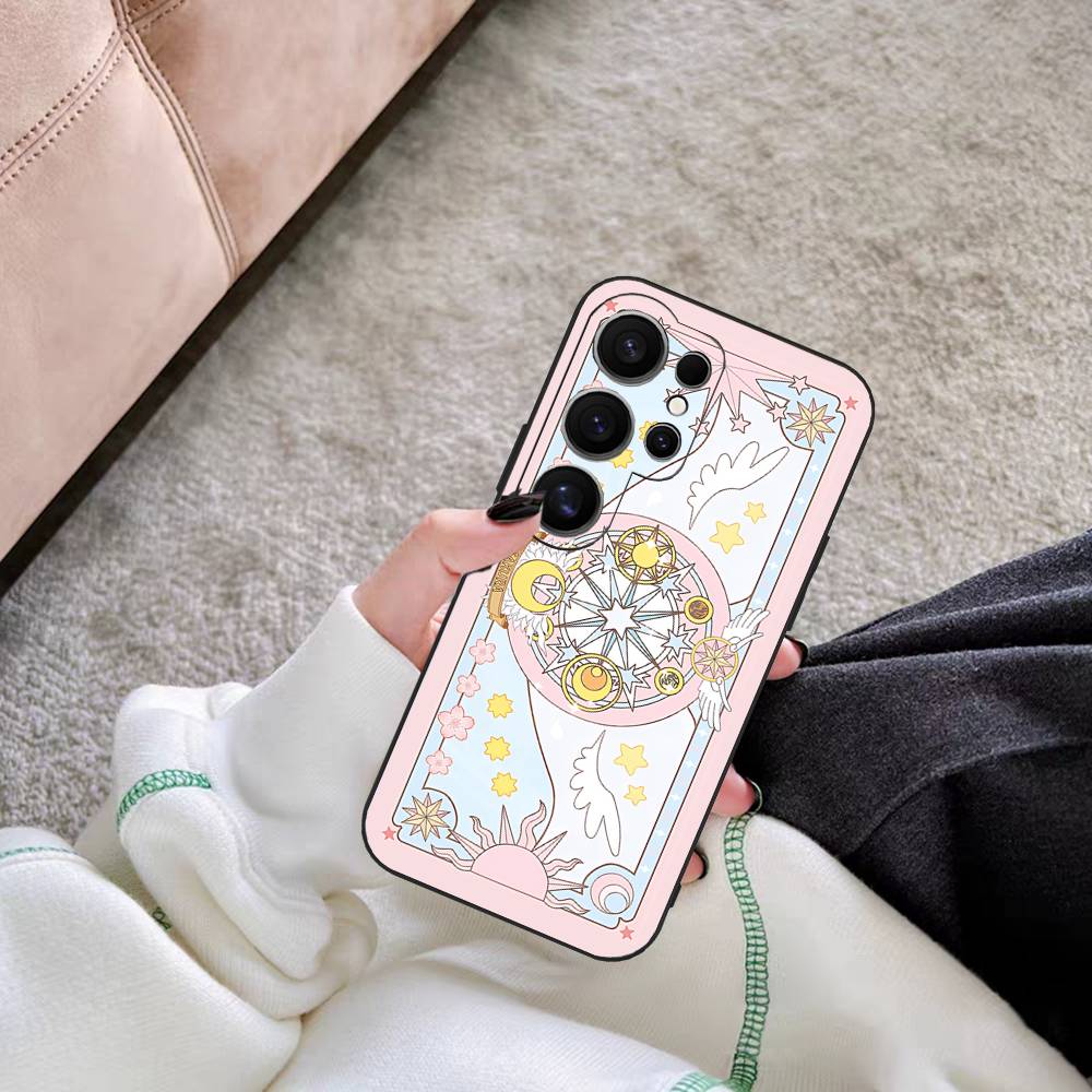 

C-Cardcaptor Sakura Phone Case For Samsung S 20 21 22 23 lite plus ultra Clear Mobile Cover Funda Samsung S21Ultra