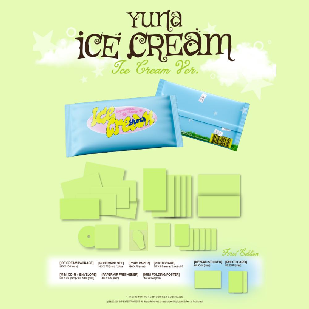 Förbeställ ITZY YUNA Soloalbum Ice Cream ICE CREAM ver. & HANDLA POB