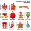 Christmas Window Hanging Decoration Wooden Christmas Tree Pendant Decoration Supplies Hanging Creative Snowflake Gift Pendant