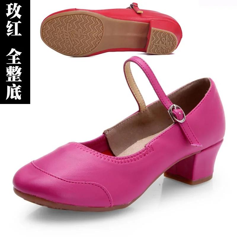 

Элегантные женские туфли на квадратном каблуке, модные, золотистые, роскошные, удобные, высокого качества, балетные туфли для танцев, женские, прохладные, серебристые, милые, летние туфли-лодочки 35 розы красного