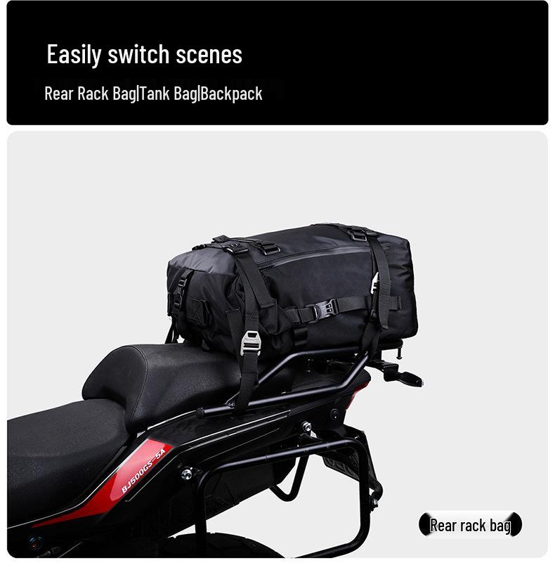 Rhino Walk Motorcycle Rear Seat Bag Set - Mother-Child Combo, Hanging & Side Bags, Best Seller.