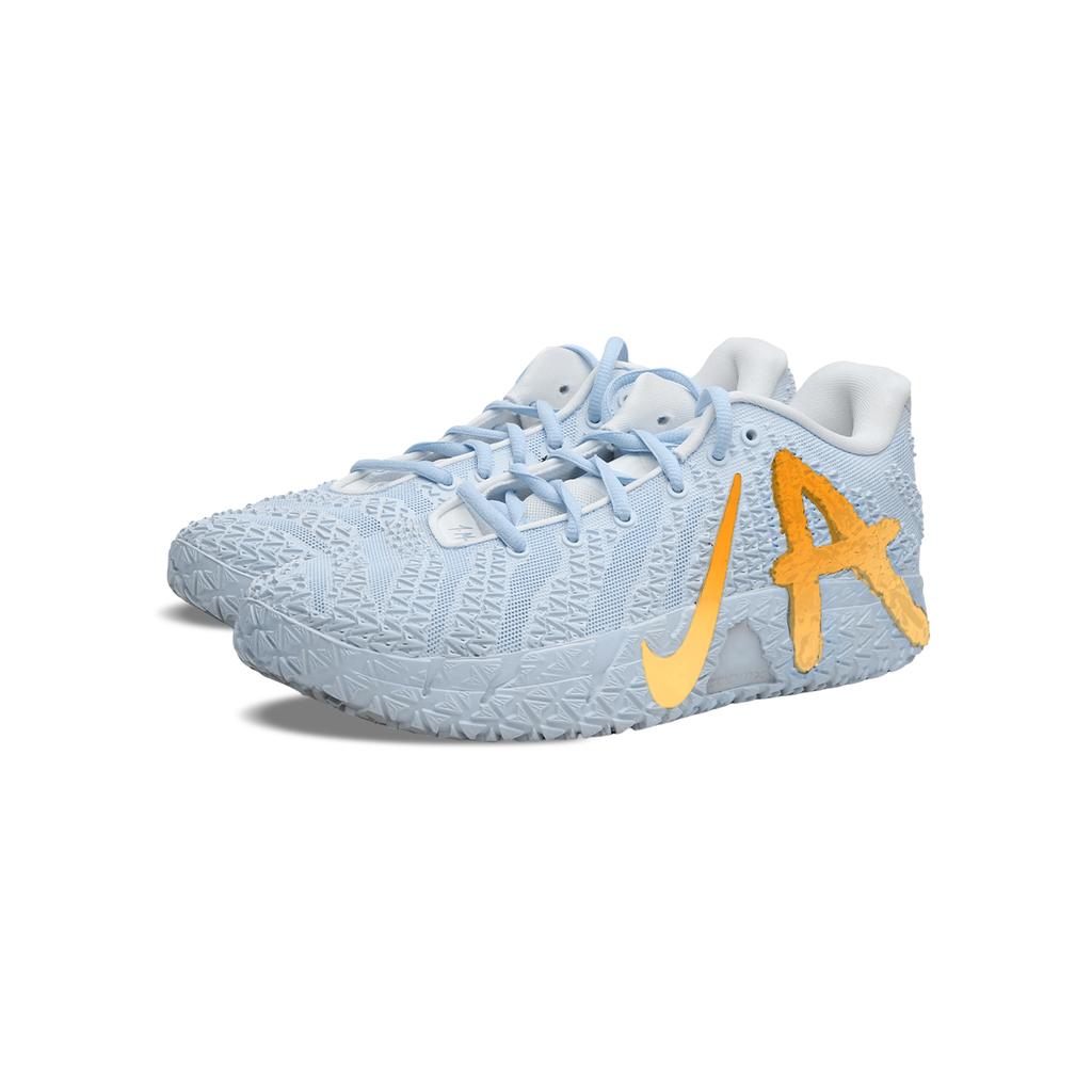 Nike Zapatillas de Baloncesto Ja Morant 3 BNK Era Dorada Azul, Amortiguación Elfo de la Cancha Caña Baja Unisex HF2794-100(Equipo40-LD)