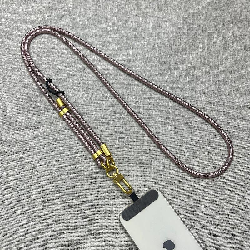 Sports Strap Neck Rope Mobile Phone Strap Adjustable Lanyard Grip Neck Chain Accessories Polyester Rope With Phone Clip