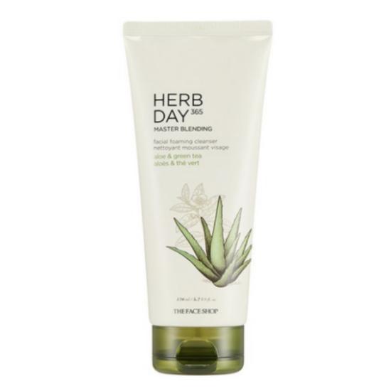The Face Shop Herb Day 365 Master Blending Cleansing Foam Aloe & Green Tea 170ml