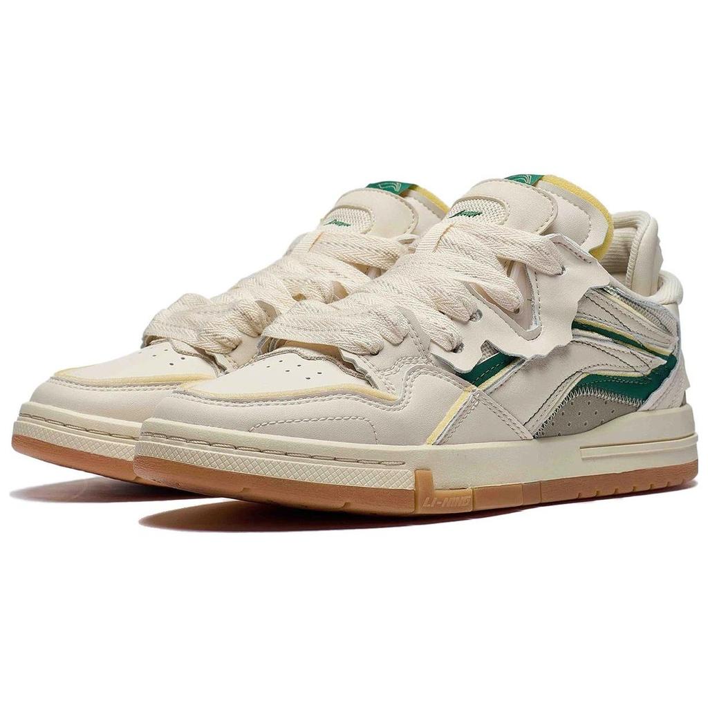 Li Ning We Wo Pro Comfortable Soft Elastic Skate Culture Shock Absorption Wear Resistant Low Top Skate Shoes Women Skate Shoes Light-Green AECT046-3