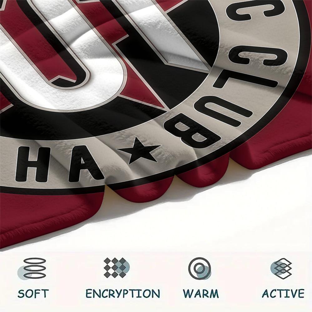 AC Sparta Praha logo  FlAannel Blanket, High quality Comfortable for All Seasons, Home Decor, Warmth and Comfort