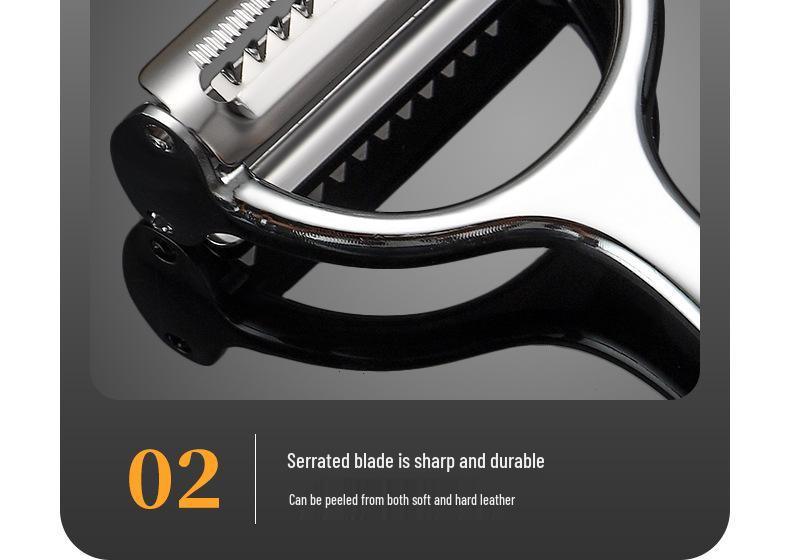 Zinc Alloy Multi-Functional Veggie & Fruit Peeler, Melon Grater, Potato Shredder