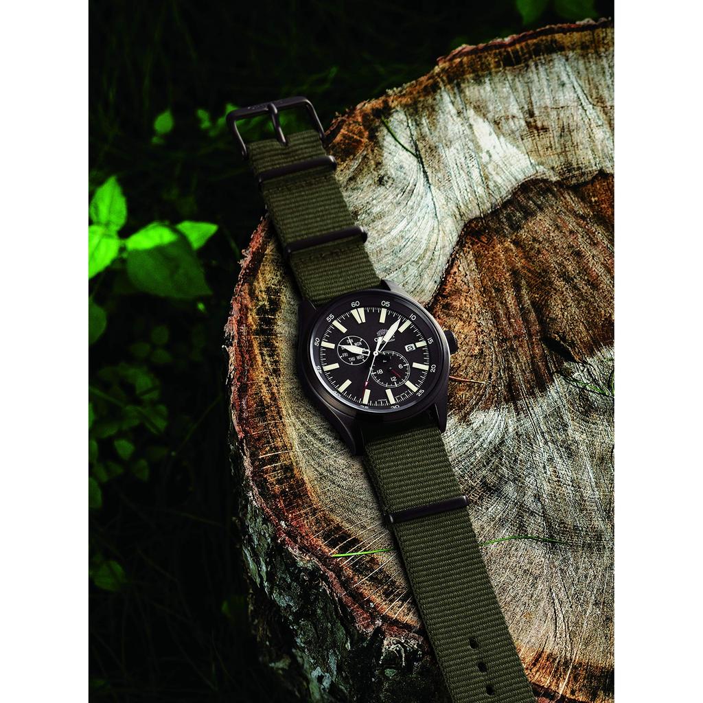 Orient Men's Automatic Field Watch, Dark Gray - Mechanical, Made In Japan, Domestic Warranty Included