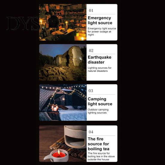 Long-lasting Emergency Candle 30 Hours Smoke-Free Odorless Survival Windproof 26-30 Lasting Disaster Prevention Candles for Power Outages Camping Safe